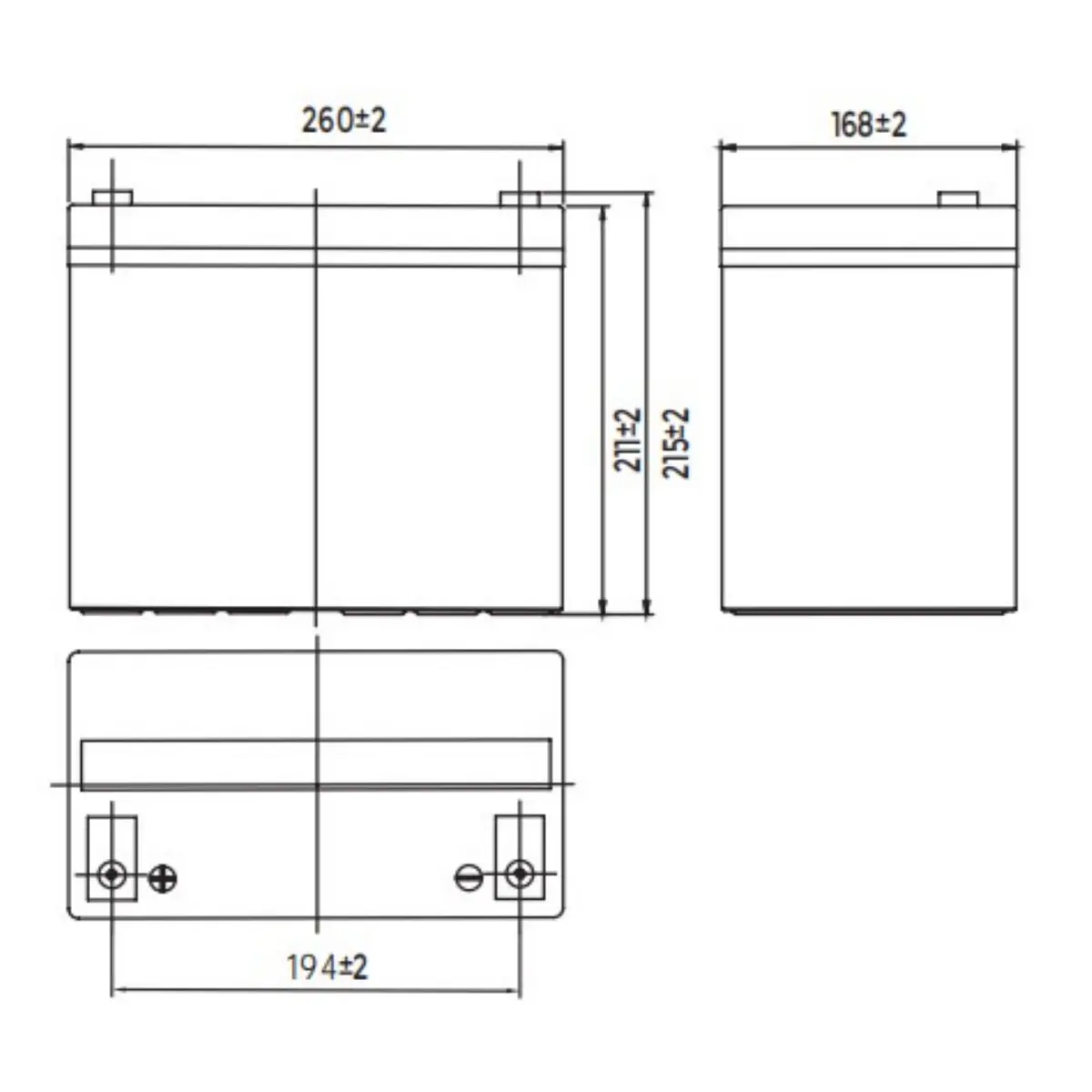 Аккумуляторная батарея MNB Battery HRL 12330 W