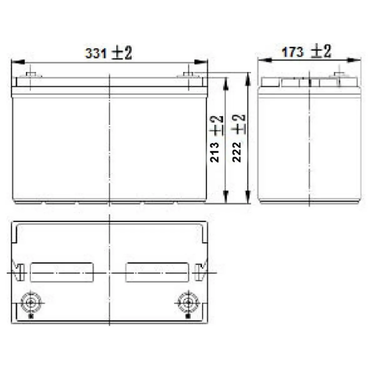 Аккумуляторная батарея MNB Battery HRL 12460 W