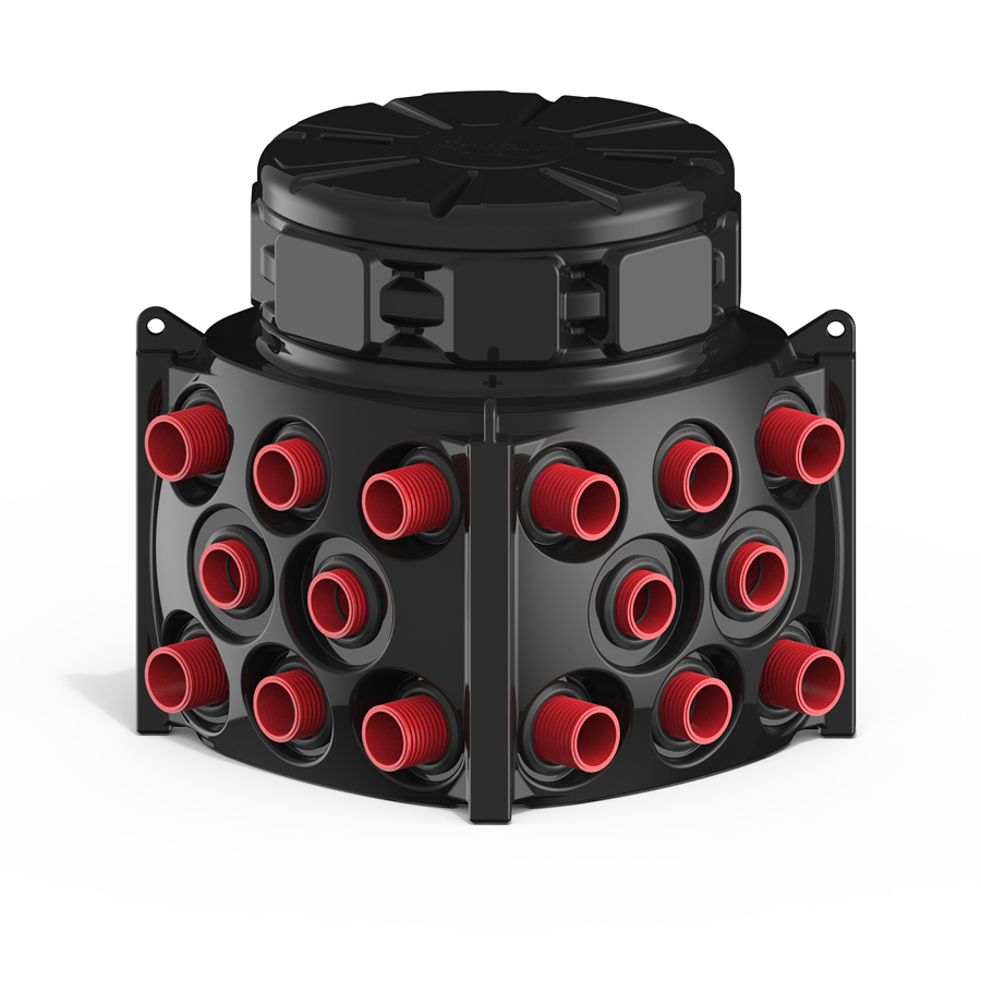 Колодец Ruwel КН 1000 H1000 с крышкой D 780 мм с кабельными стойками