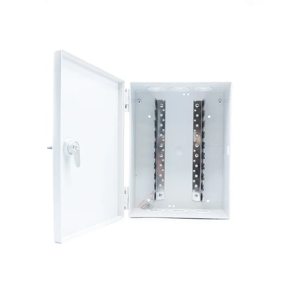 Распределительная коробка Sembanx KRONECTION BOX III на 100 пар, с 1 монтажным хомутом для установки 10 модулей LSA-PLUS 2/10, дверь с ключом 