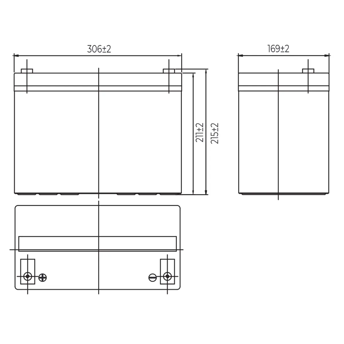 Аккумуляторная батарея MNB Battery HRL 12390 W