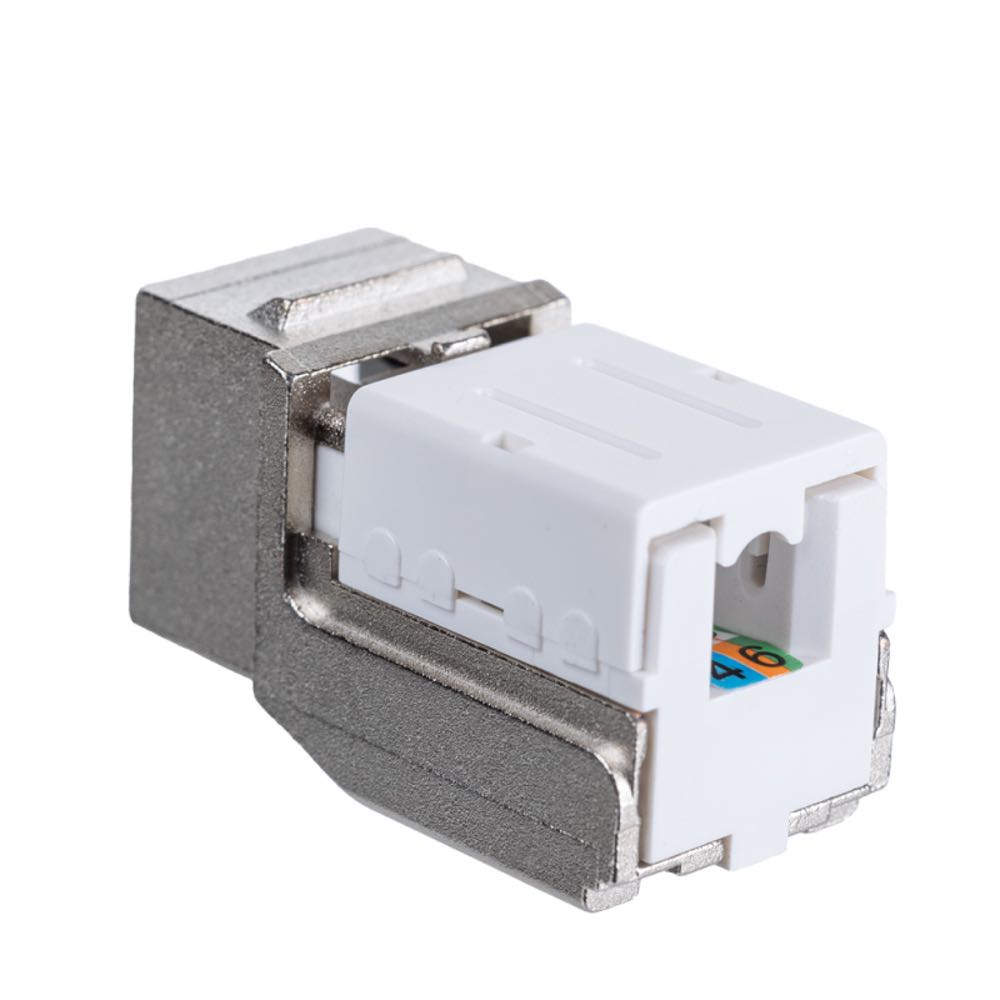 Модуль Maxicord Keystone Jack RJ-45(8P8C) кат.6 FTP DUAL IDC 90 градусов Toolless