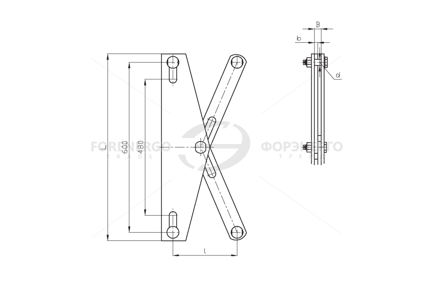 Коромысло лучевое 2КЛ-21-1 